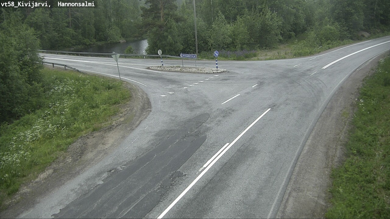 Kelikamerat Kuva Tie 58 Kivijärvi, Hannonsalmi, Kivijärvi, Keski-Suomi