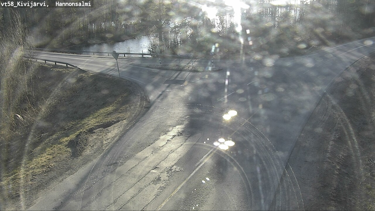 Weather Camera Image Väg 58 Kivijärvi, Hannonsalmi, Kivijärvi, Keski-Suomi