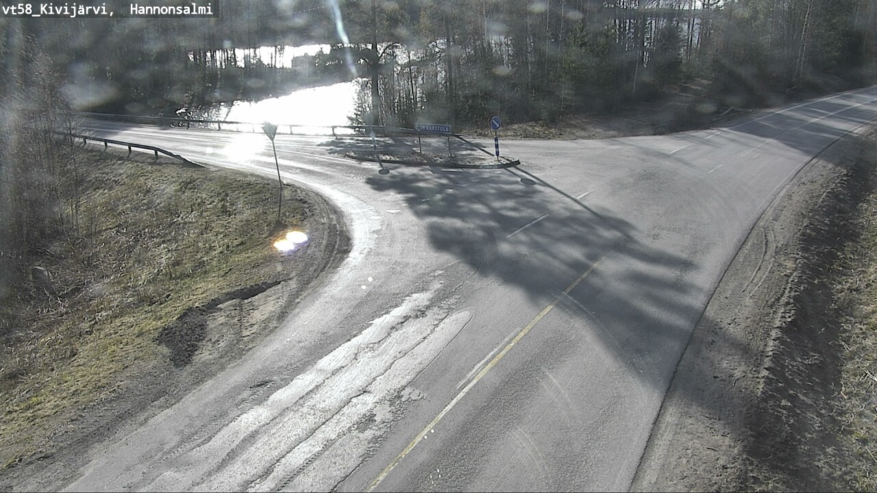 Weather Camera Image Väg 58 Kivijärvi, Hannonsalmi, Kivijärvi, Keski-Suomi