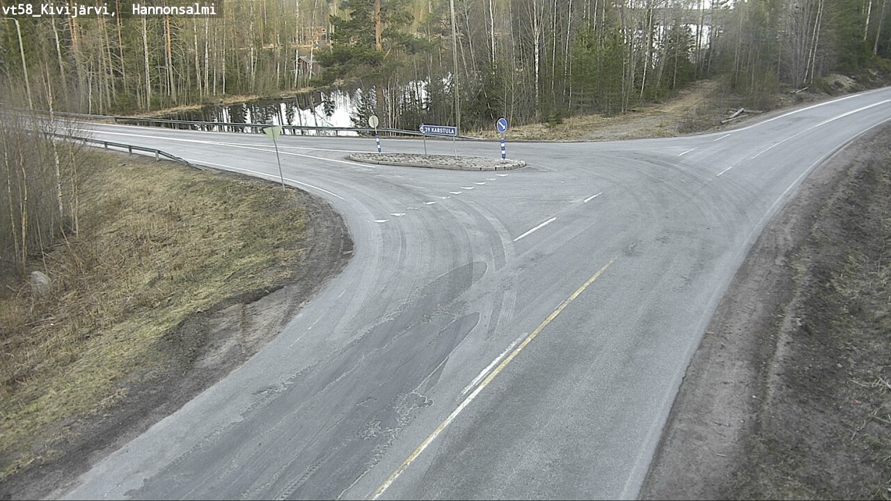 Weather Camera Image Väg 58 Kivijärvi, Hannonsalmi, Kivijärvi, Keski-Suomi