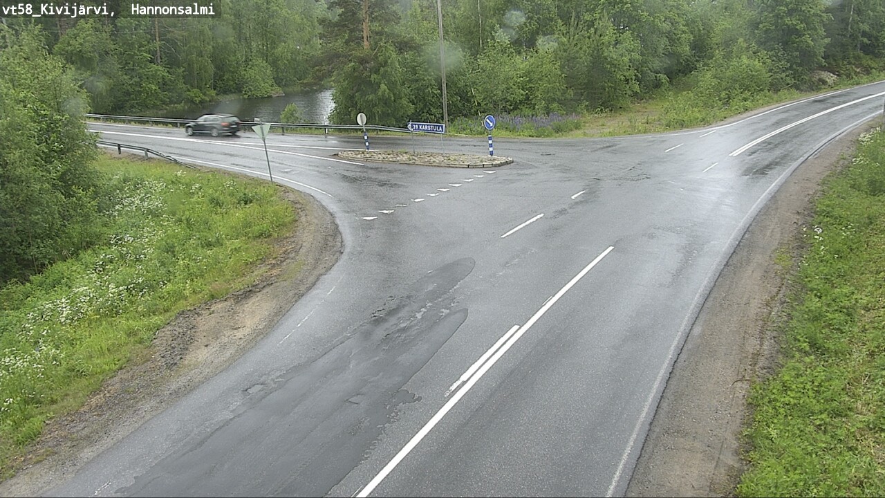 Weather Camera Image Väg 58 Kivijärvi, Hannonsalmi, Kivijärvi, Keski-Suomi
