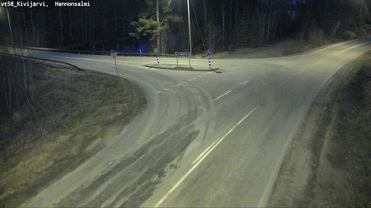 Weather Camera Image Väg 58 Kivijärvi, Hannonsalmi, Kivijärvi, Keski-Suomi