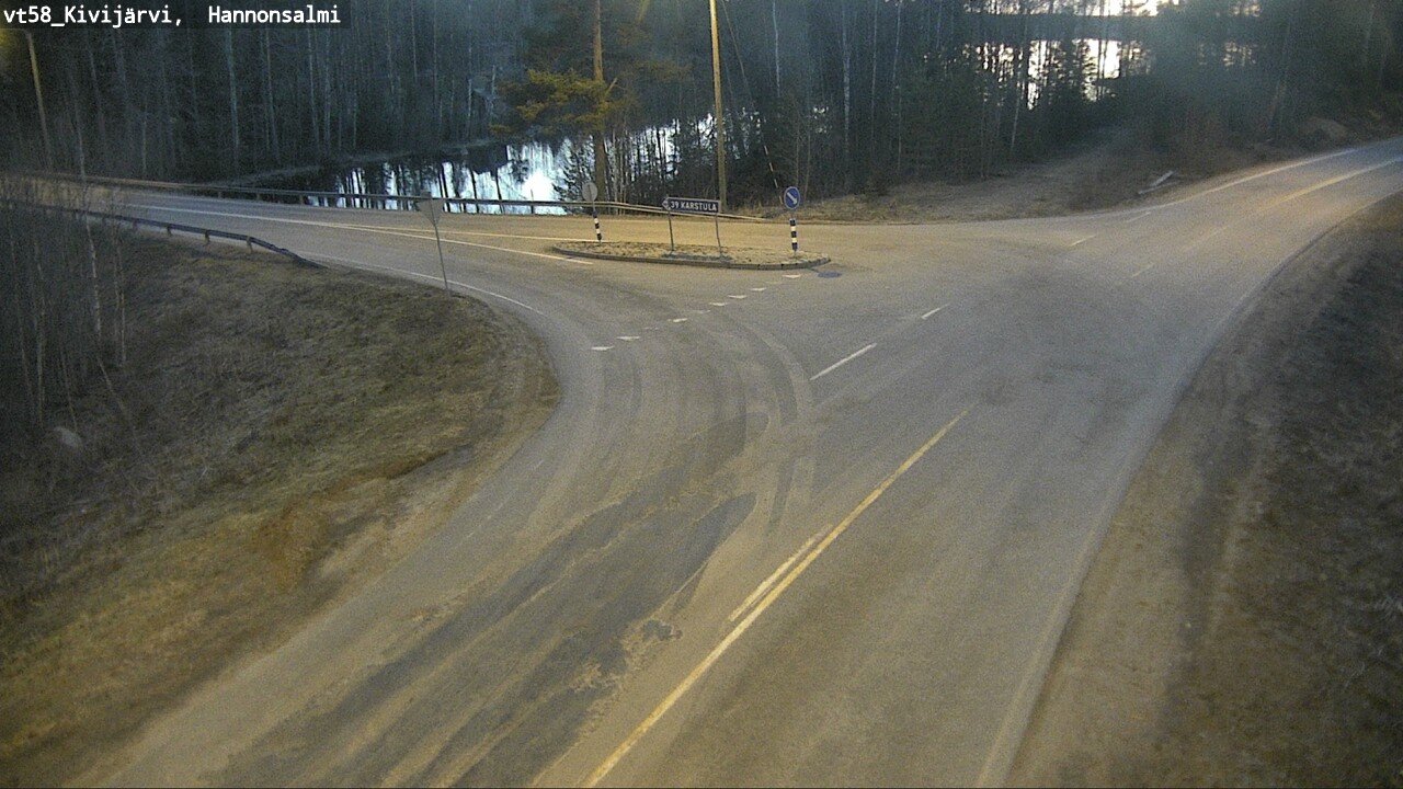 Weather Camera Image Väg 58 Kivijärvi, Hannonsalmi, Kivijärvi, Keski-Suomi