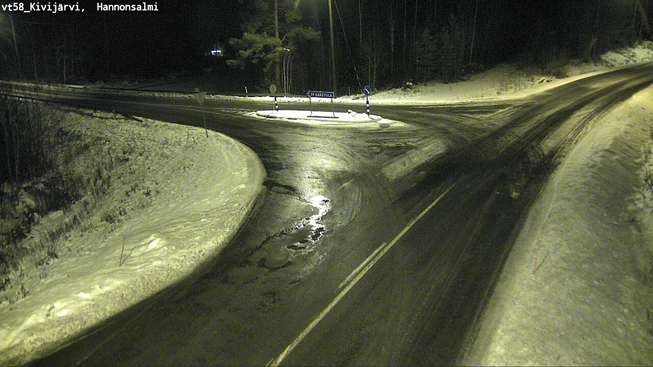 Weather Camera Image Väg 58 Kivijärvi, Hannonsalmi, Kivijärvi, Keski-Suomi
