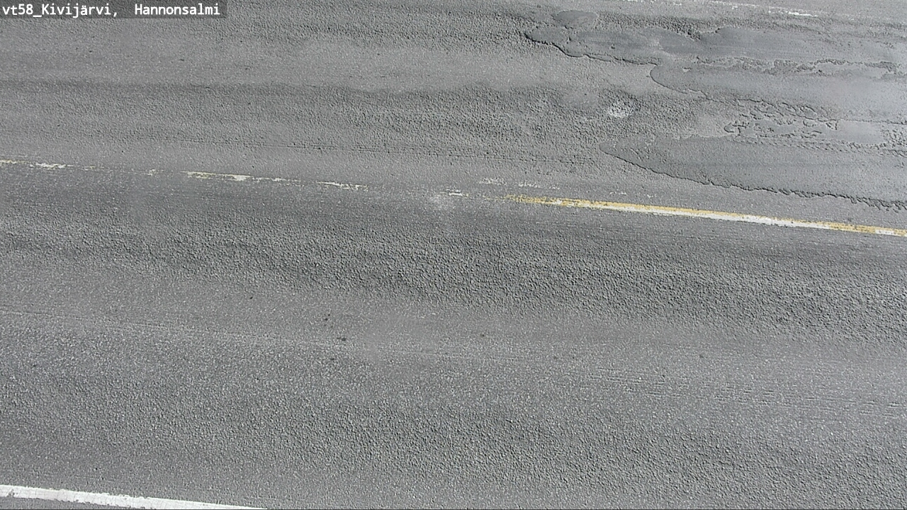 Weather Camera Image Road 58 Kivijärvi, Hannonsalmi, Kivijärvi, Keski-Suomi