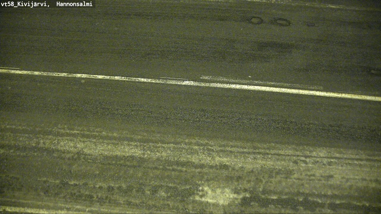 Weather Camera Image Road 58 Kivijärvi, Hannonsalmi, Kivijärvi, Keski-Suomi