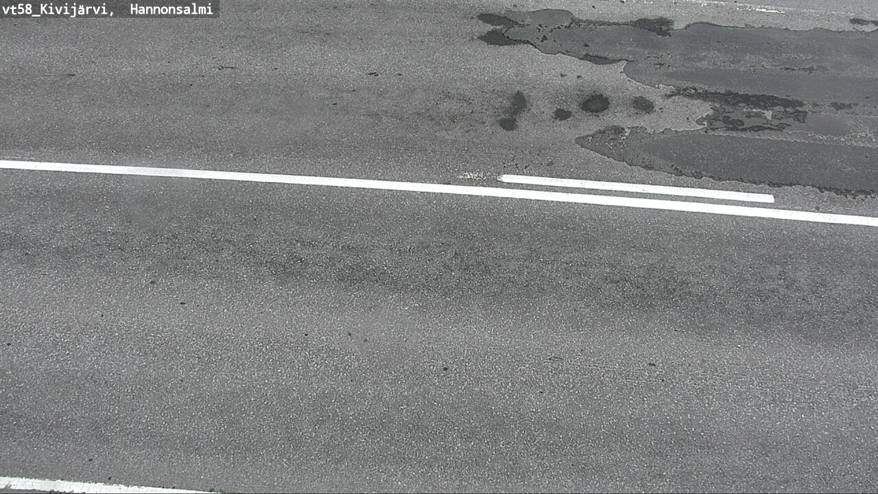 Weather Camera Image Road 58 Kivijärvi, Hannonsalmi, Kivijärvi, Keski-Suomi