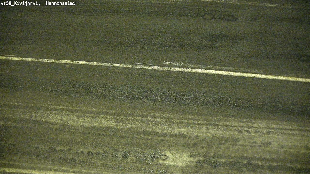 Weather Camera Image Road 58 Kivijärvi, Hannonsalmi, Kivijärvi, Keski-Suomi