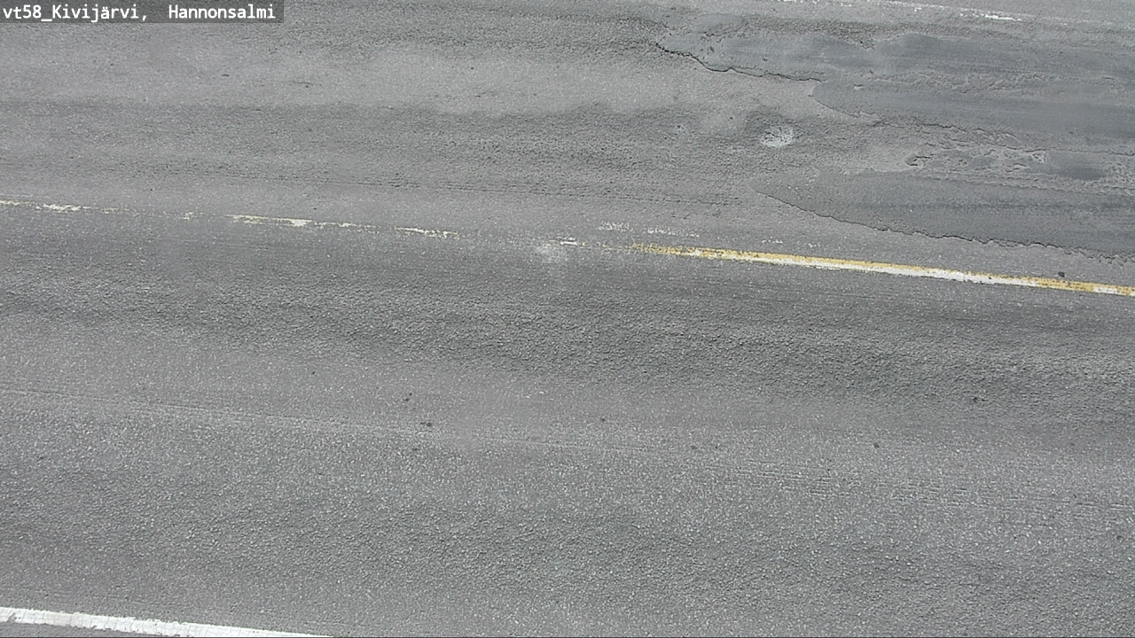 Weather Camera Image Road 58 Kivijärvi, Hannonsalmi, Kivijärvi, Keski-Suomi