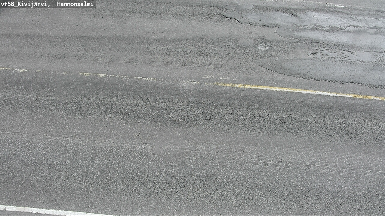 Weather Camera Image Road 58 Kivijärvi, Hannonsalmi, Kivijärvi, Keski-Suomi
