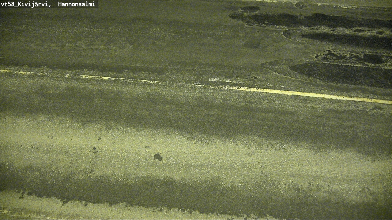 Weather Camera Image Road 58 Kivijärvi, Hannonsalmi, Kivijärvi, Keski-Suomi
