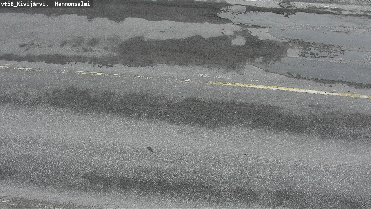 Weather Camera Image Road 58 Kivijärvi, Hannonsalmi, Kivijärvi, Keski-Suomi