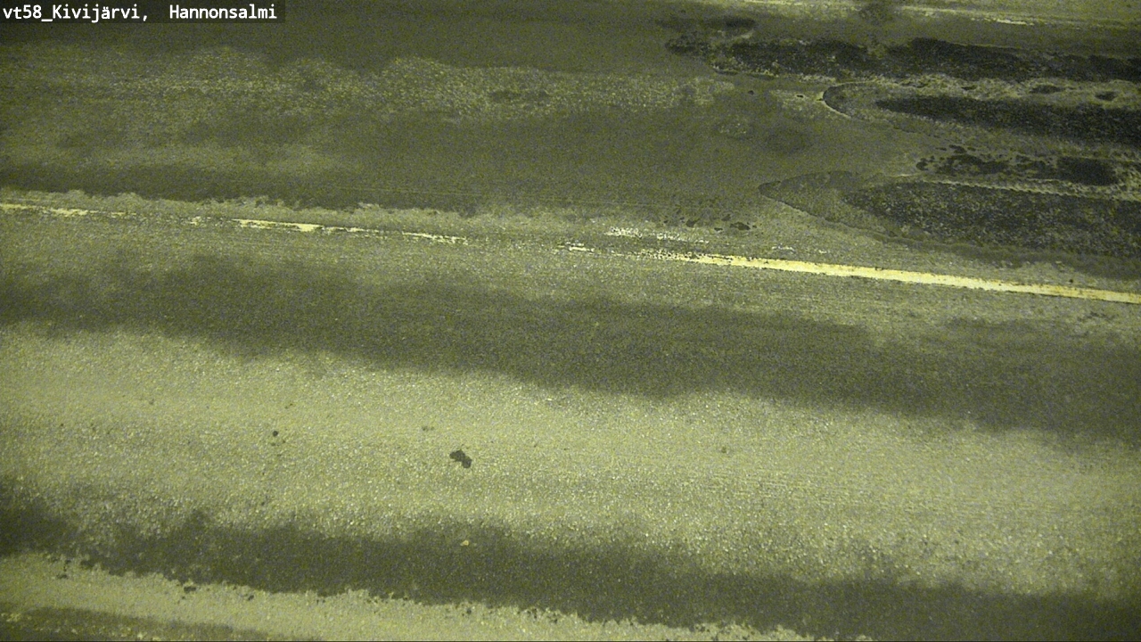 Weather Camera Image Road 58 Kivijärvi, Hannonsalmi, Kivijärvi, Keski-Suomi