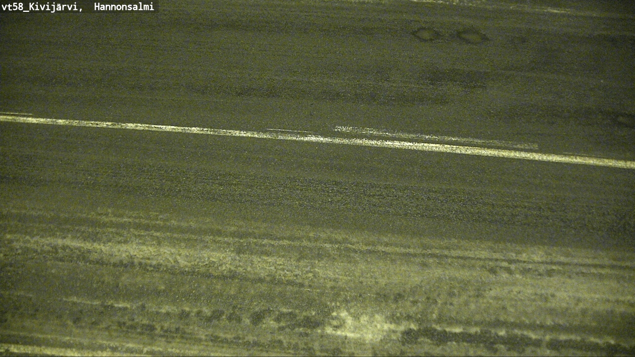 Weather Camera Image Road 58 Kivijärvi, Hannonsalmi, Kivijärvi, Keski-Suomi
