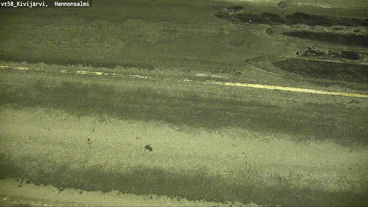 Weather Camera Image Road 58 Kivijärvi, Hannonsalmi, Kivijärvi, Keski-Suomi
