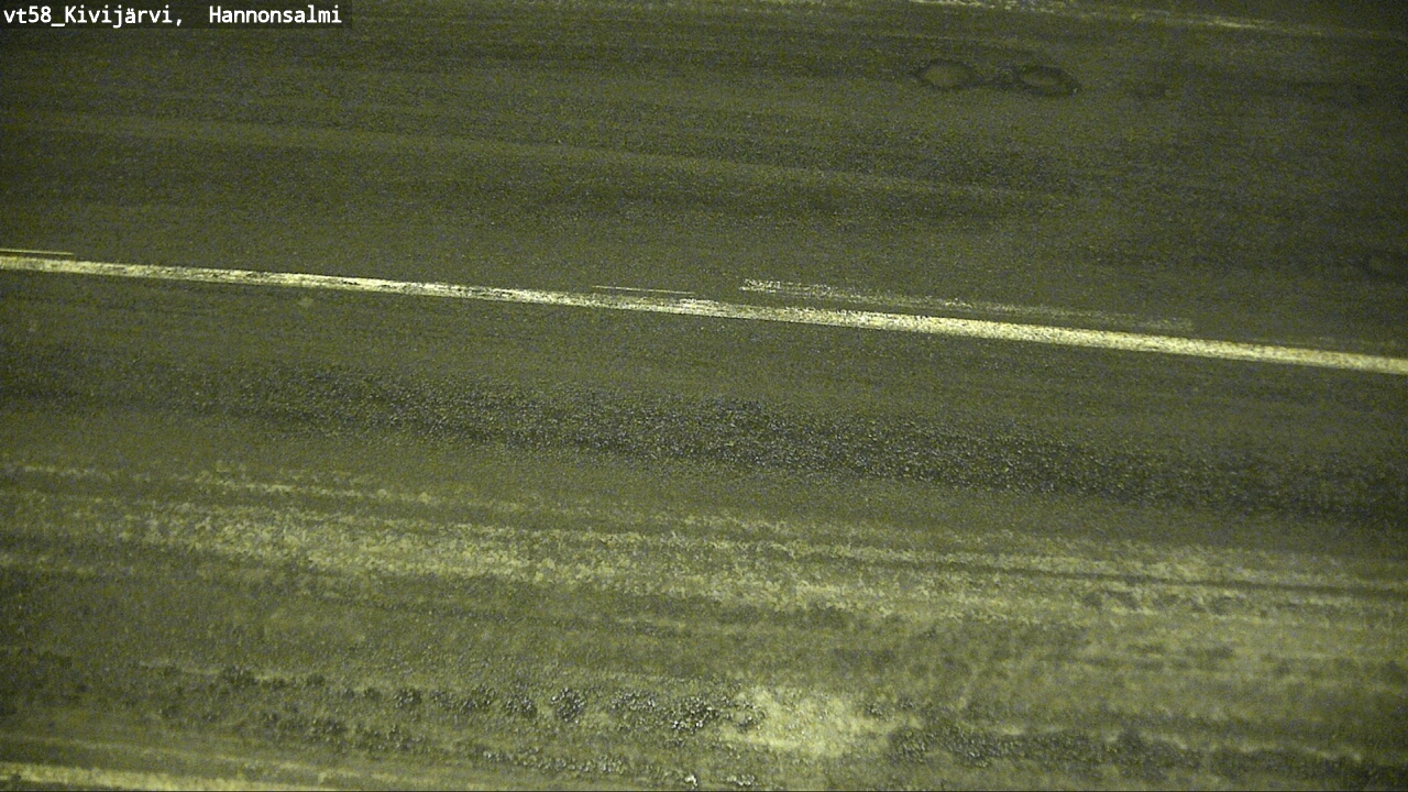 Weather Camera Image Road 58 Kivijärvi, Hannonsalmi, Kivijärvi, Keski-Suomi