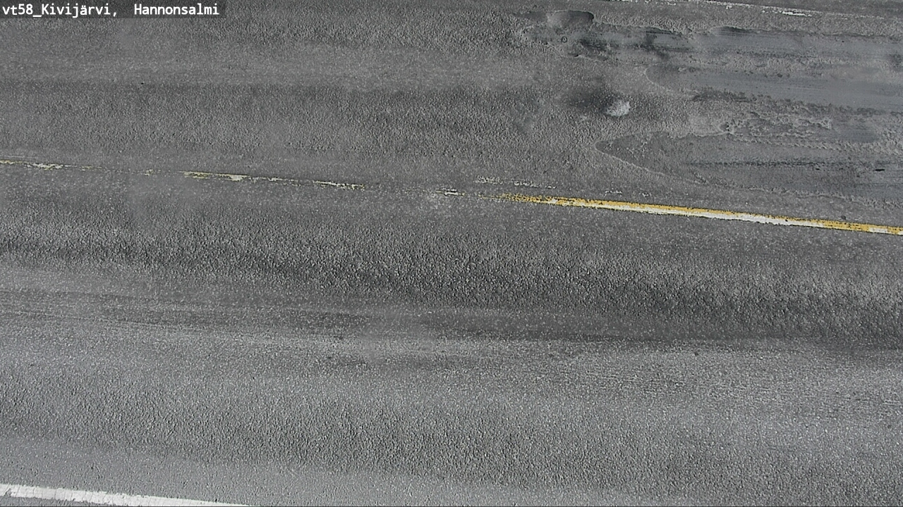 Weather Camera Image Road 58 Kivijärvi, Hannonsalmi, Kivijärvi, Keski-Suomi