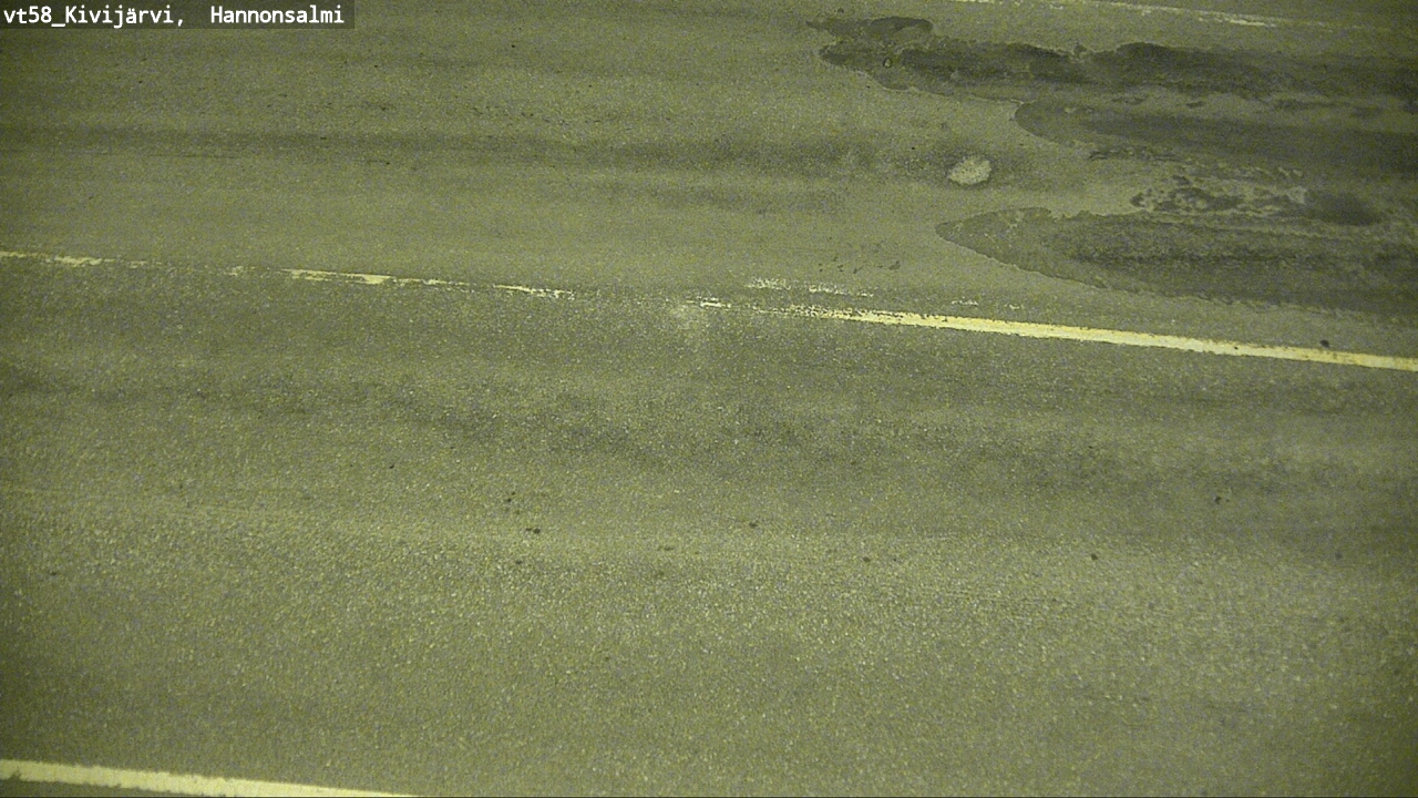 Weather Camera Image Road 58 Kivijärvi, Hannonsalmi, Kivijärvi, Keski-Suomi