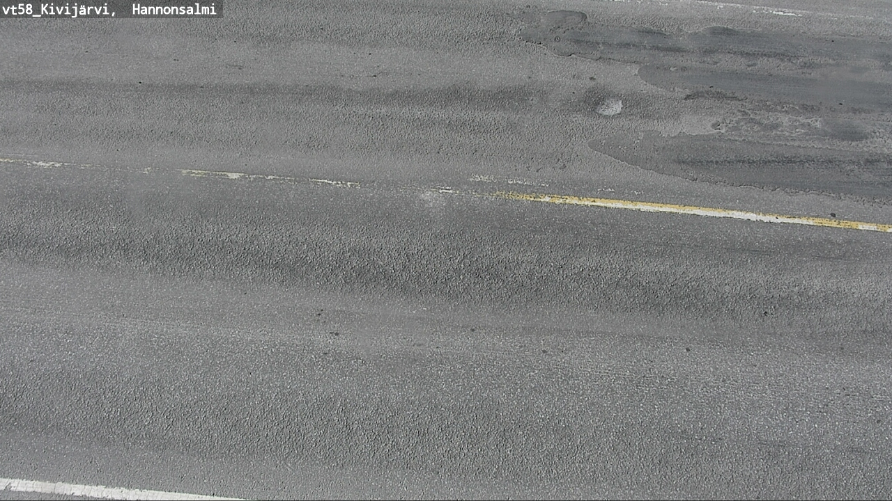 Weather Camera Image Road 58 Kivijärvi, Hannonsalmi, Kivijärvi, Keski-Suomi
