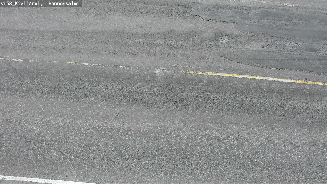 Weather Camera Image Road 58 Kivijärvi, Hannonsalmi, Kivijärvi, Keski-Suomi