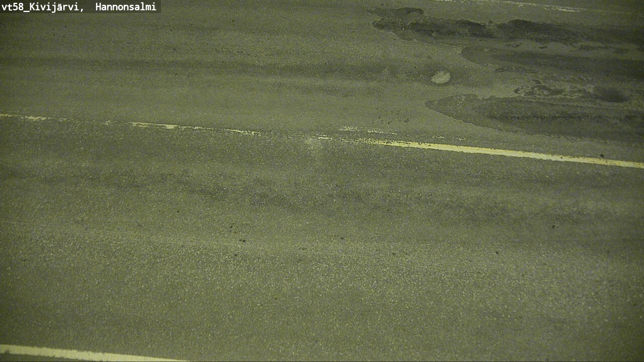 Weather Camera Image Road 58 Kivijärvi, Hannonsalmi, Kivijärvi, Keski-Suomi
