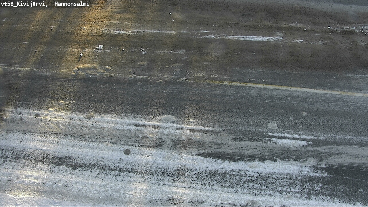 Weather Camera Image Road 58 Kivijärvi, Hannonsalmi, Kivijärvi, Keski-Suomi