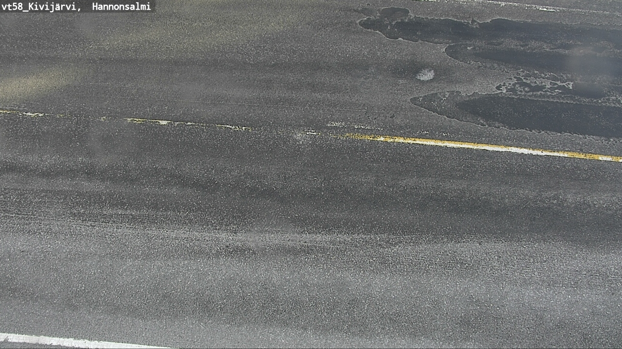 Weather Camera Image Road 58 Kivijärvi, Hannonsalmi, Kivijärvi, Keski-Suomi