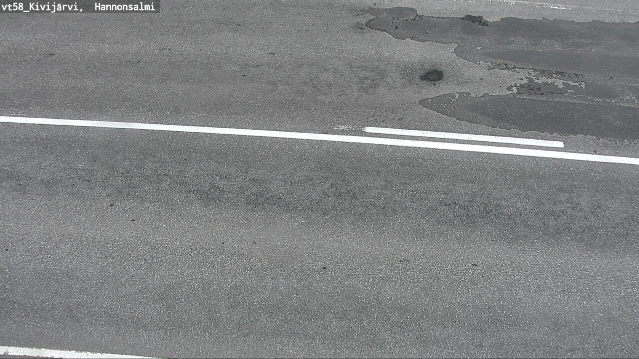 Weather Camera Image Road 58 Kivijärvi, Hannonsalmi, Kivijärvi, Keski-Suomi