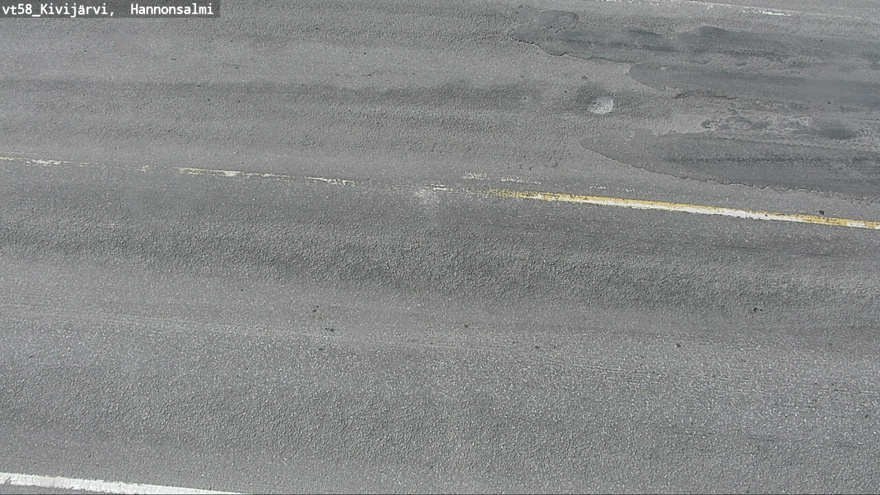 Weather Camera Image Road 58 Kivijärvi, Hannonsalmi, Kivijärvi, Keski-Suomi