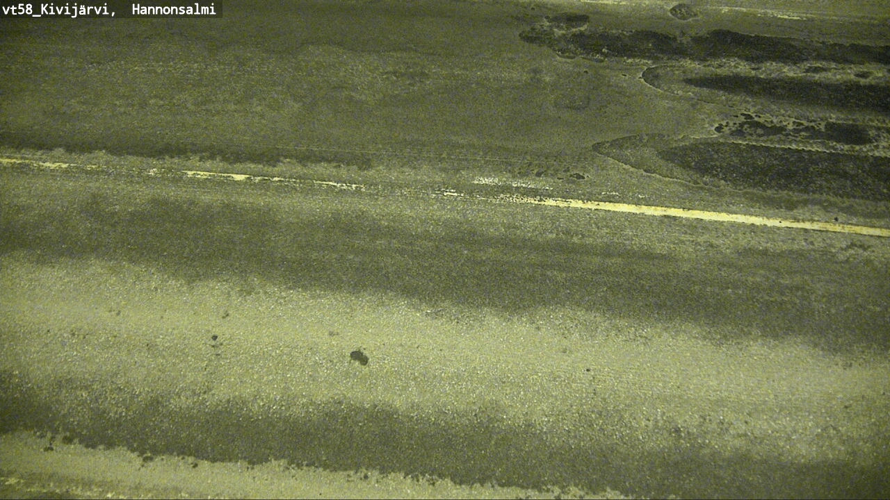 Weather Camera Image Road 58 Kivijärvi, Hannonsalmi, Kivijärvi, Keski-Suomi