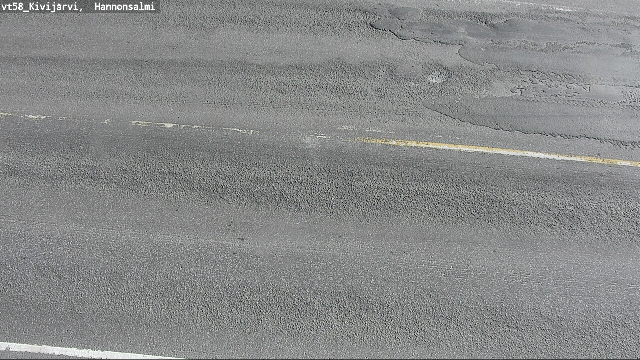 Weather Camera Image Road 58 Kivijärvi, Hannonsalmi, Kivijärvi, Keski-Suomi