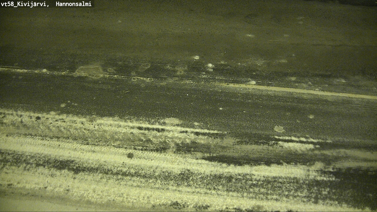 Weather Camera Image Väg 58 Kivijärvi, Hannonsalmi, Kivijärvi, Keski-Suomi