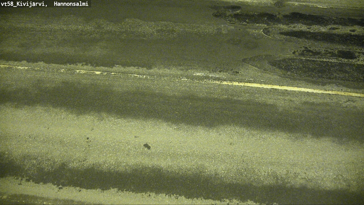 Weather Camera Image Road 58 Kivijärvi, Hannonsalmi, Kivijärvi, Keski-Suomi