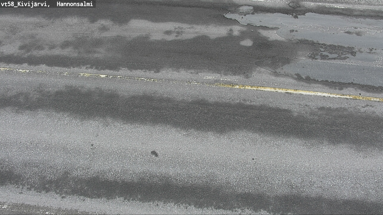 Weather Camera Image Road 58 Kivijärvi, Hannonsalmi, Kivijärvi, Keski-Suomi