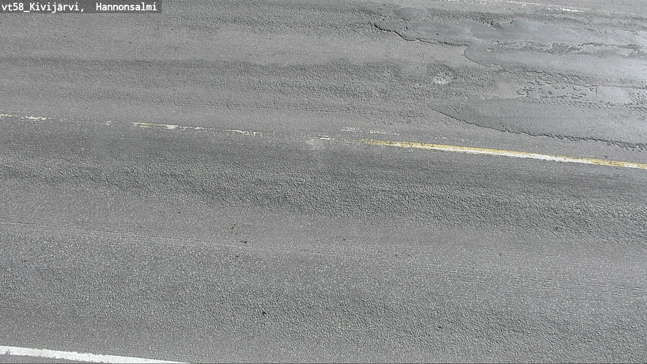 Weather Camera Image Road 58 Kivijärvi, Hannonsalmi, Kivijärvi, Keski-Suomi