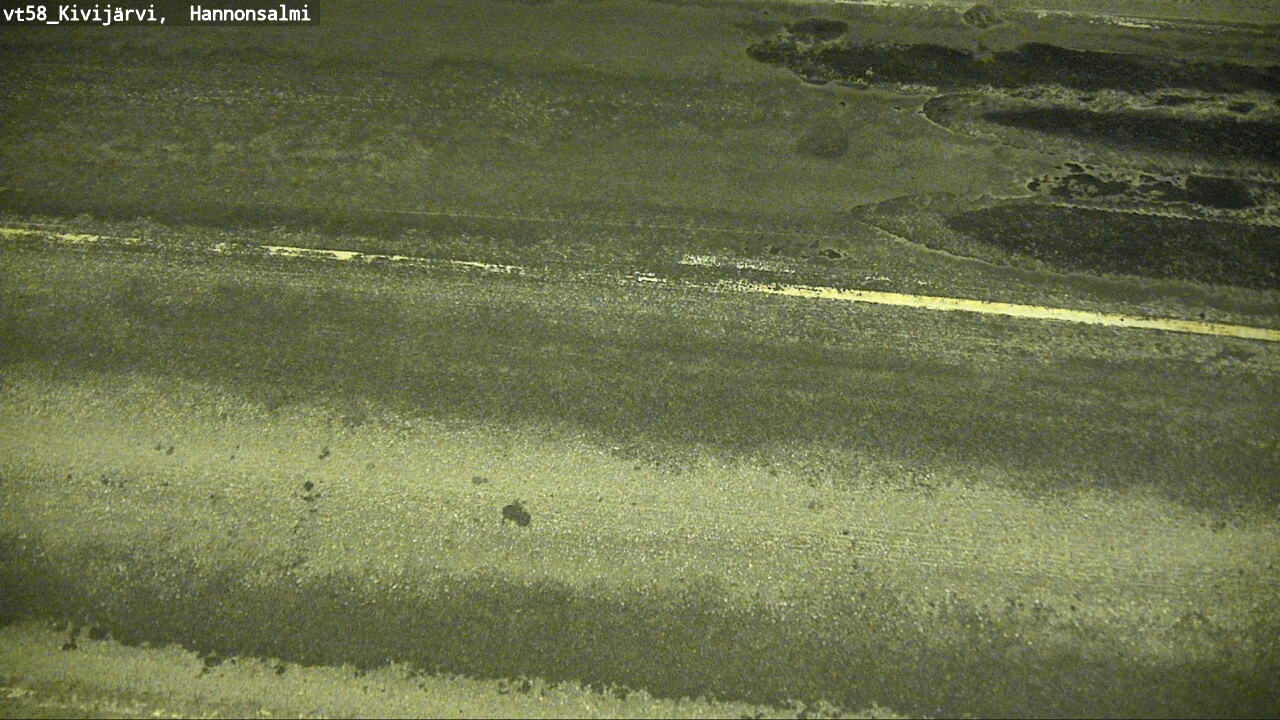 Weather Camera Image Road 58 Kivijärvi, Hannonsalmi, Kivijärvi, Keski-Suomi