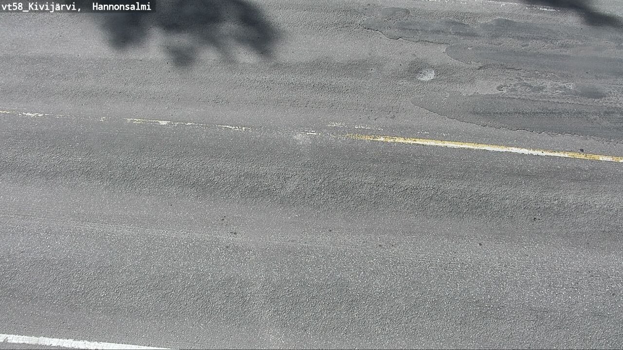 Weather Camera Image Road 58 Kivijärvi, Hannonsalmi, Kivijärvi, Keski-Suomi