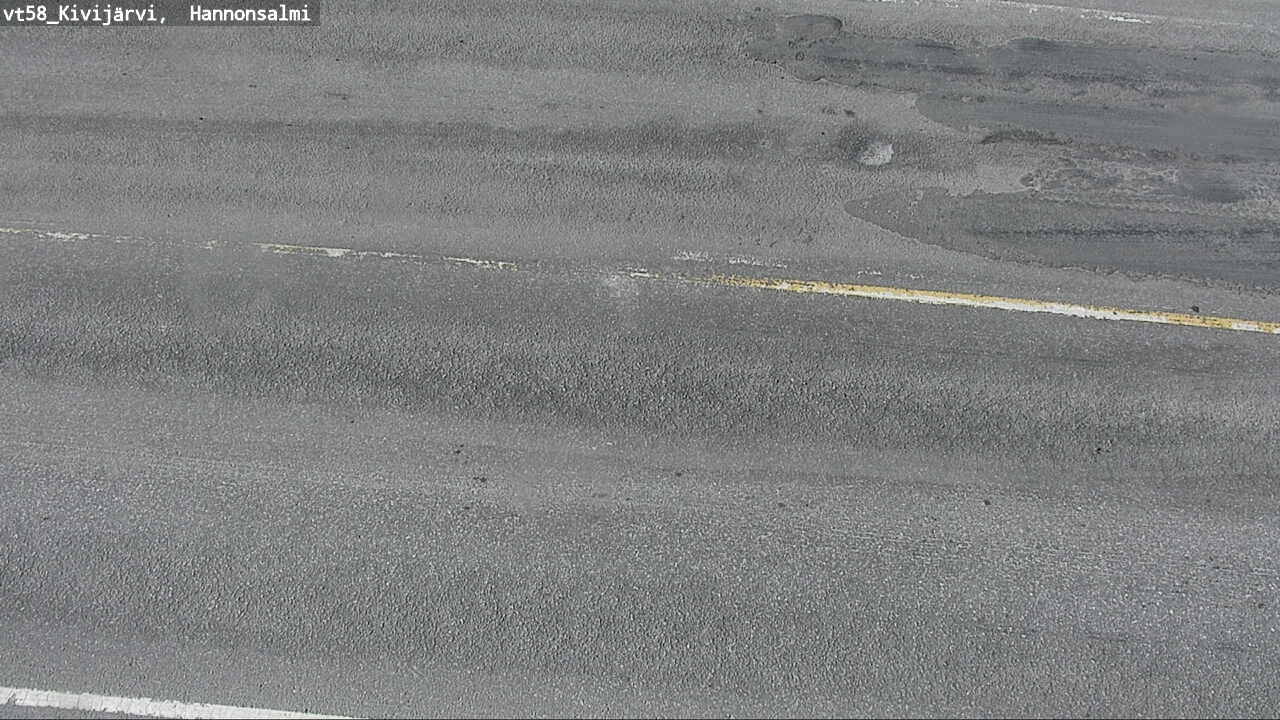 Weather Camera Image Road 58 Kivijärvi, Hannonsalmi, Kivijärvi, Keski-Suomi