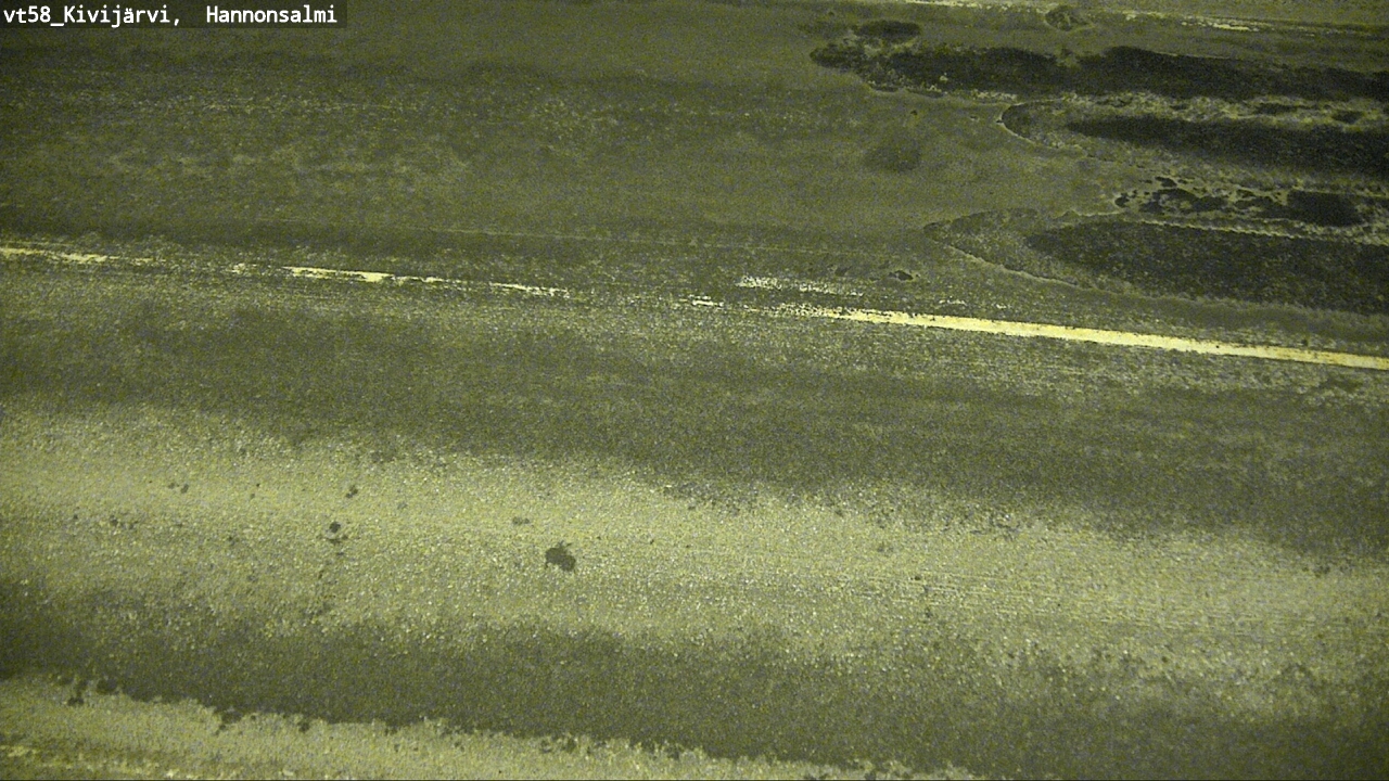 Weather Camera Image Road 58 Kivijärvi, Hannonsalmi, Kivijärvi, Keski-Suomi