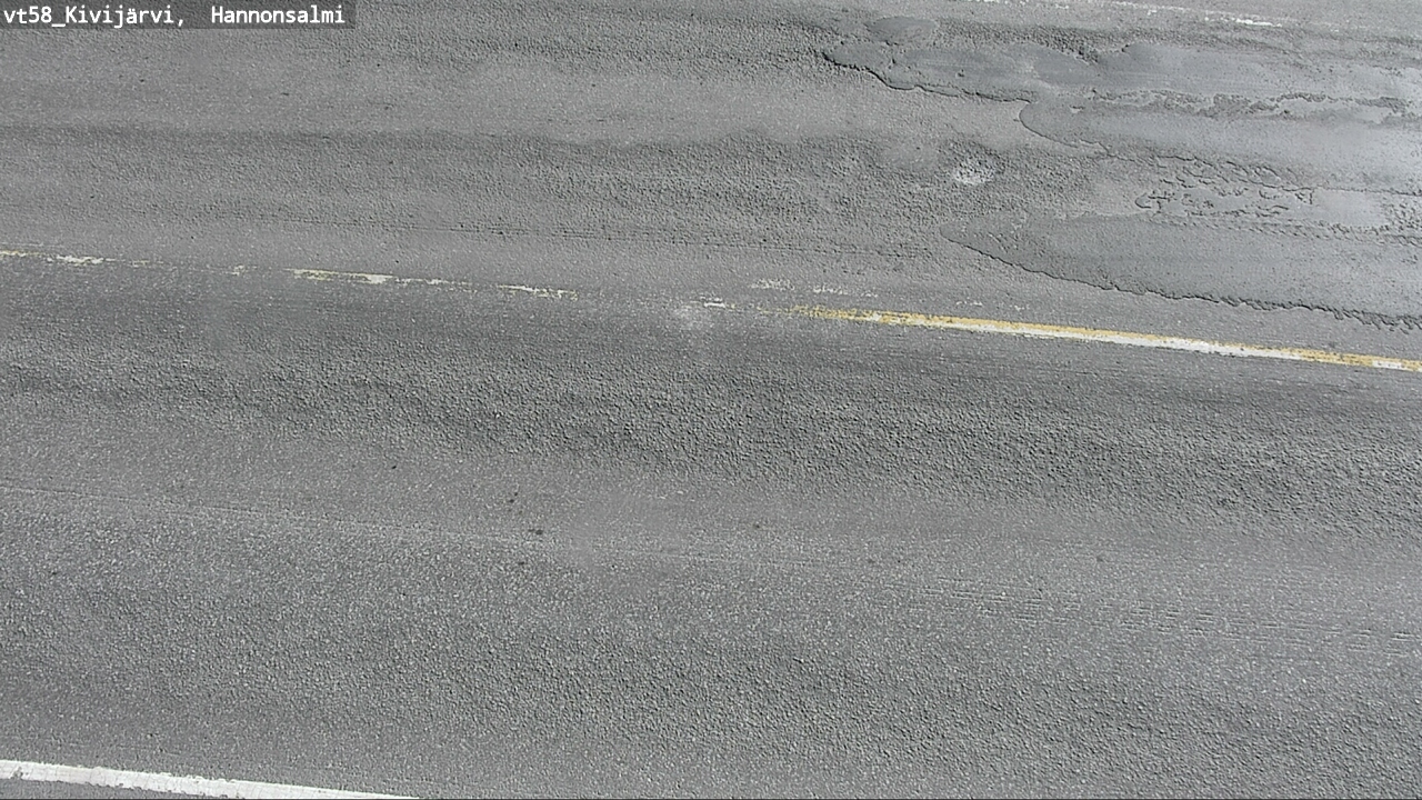 Weather Camera Image Road 58 Kivijärvi, Hannonsalmi, Kivijärvi, Keski-Suomi