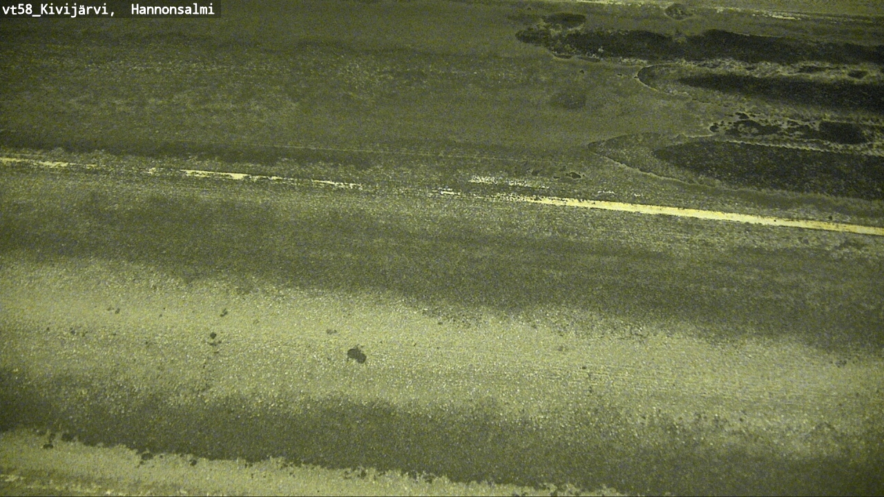 Weather Camera Image Road 58 Kivijärvi, Hannonsalmi, Kivijärvi, Keski-Suomi