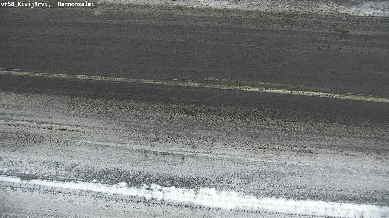 Weather Camera Image Väg 58 Kivijärvi, Hannonsalmi, Kivijärvi, Keski-Suomi
