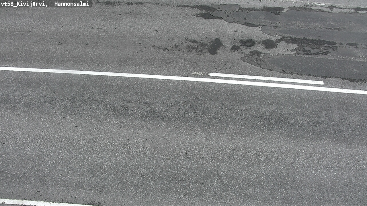 Weather Camera Image Road 58 Kivijärvi, Hannonsalmi, Kivijärvi, Keski-Suomi