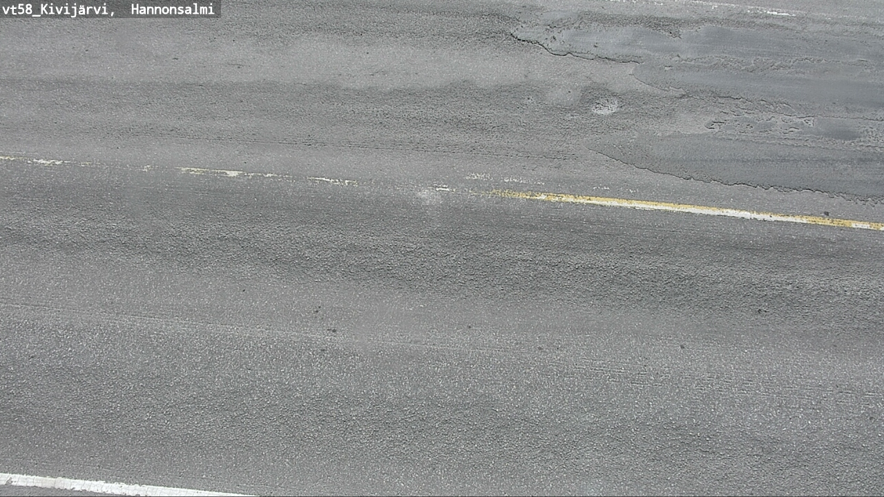 Weather Camera Image Road 58 Kivijärvi, Hannonsalmi, Kivijärvi, Keski-Suomi
