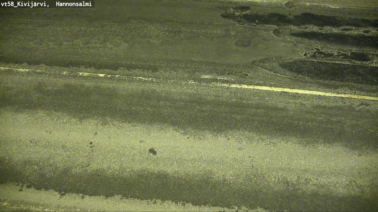 Weather Camera Image Road 58 Kivijärvi, Hannonsalmi, Kivijärvi, Keski-Suomi