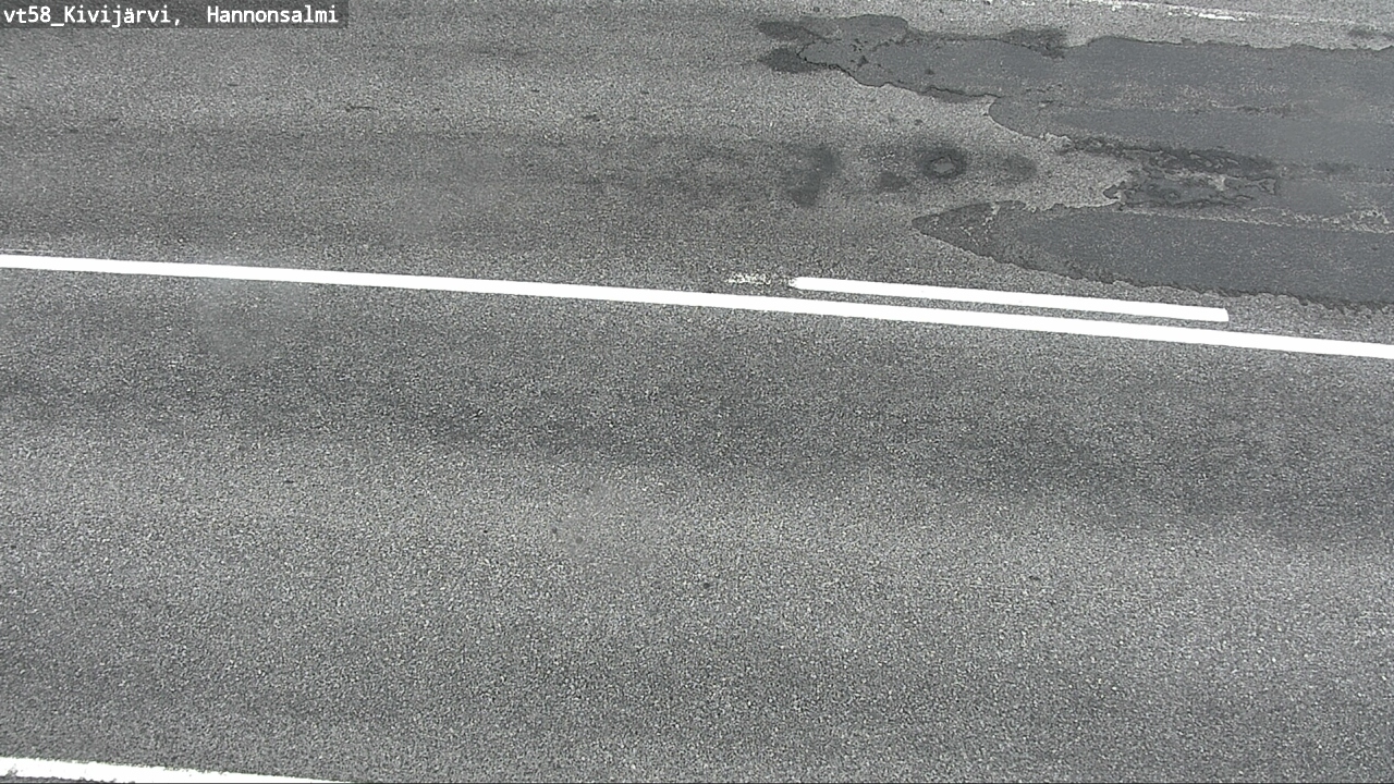 Weather Camera Image Road 58 Kivijärvi, Hannonsalmi, Kivijärvi, Keski-Suomi