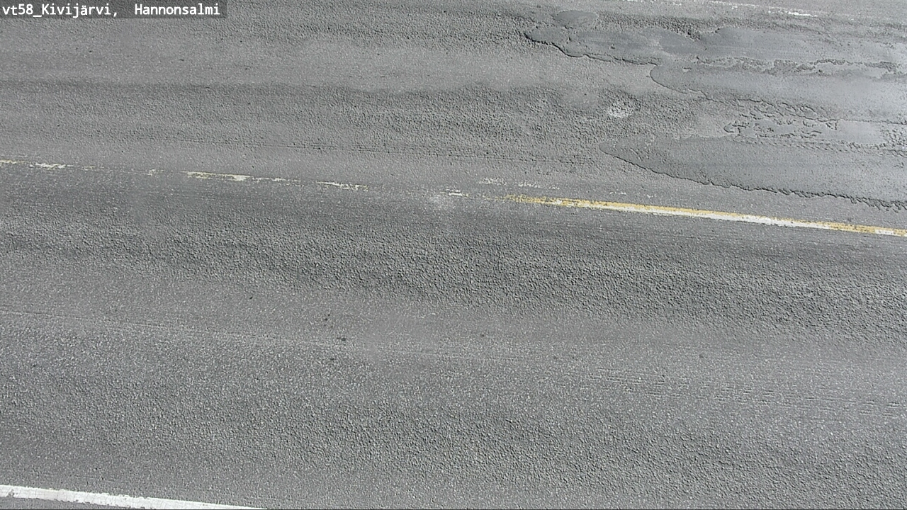 Weather Camera Image Road 58 Kivijärvi, Hannonsalmi, Kivijärvi, Keski-Suomi
