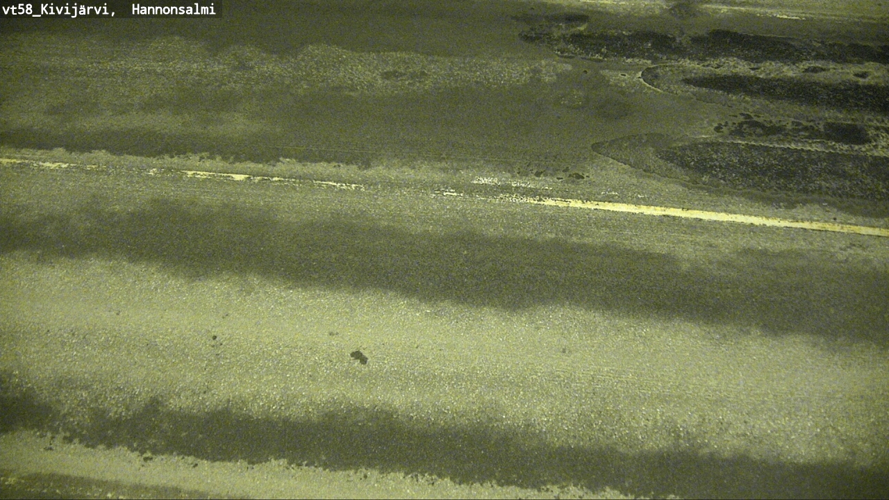 Weather Camera Image Road 58 Kivijärvi, Hannonsalmi, Kivijärvi, Keski-Suomi