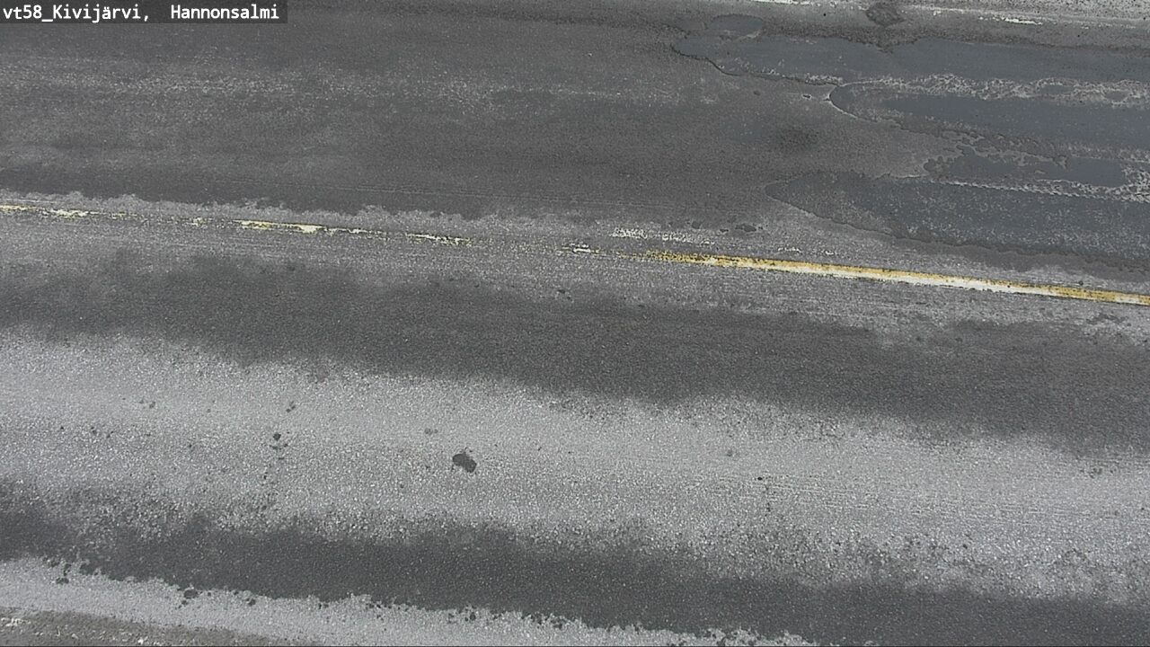 Weather Camera Image Road 58 Kivijärvi, Hannonsalmi, Kivijärvi, Keski-Suomi