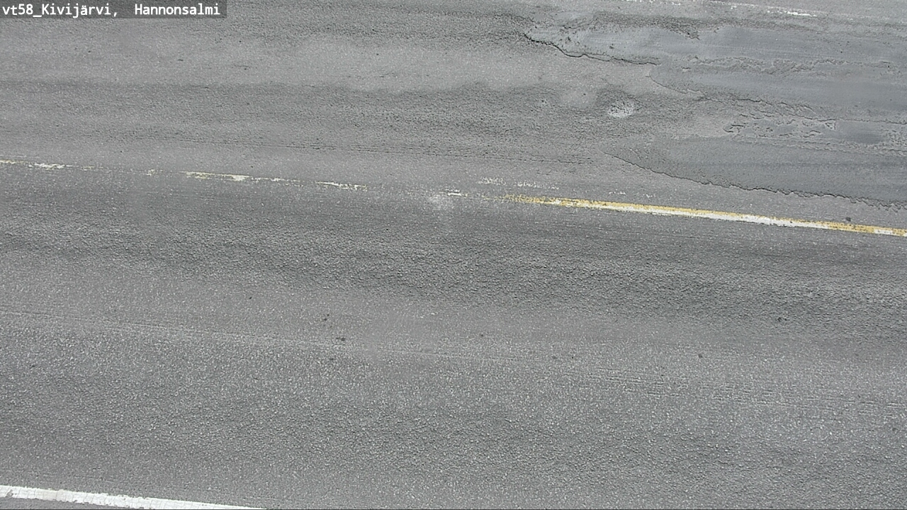 Weather Camera Image Road 58 Kivijärvi, Hannonsalmi, Kivijärvi, Keski-Suomi